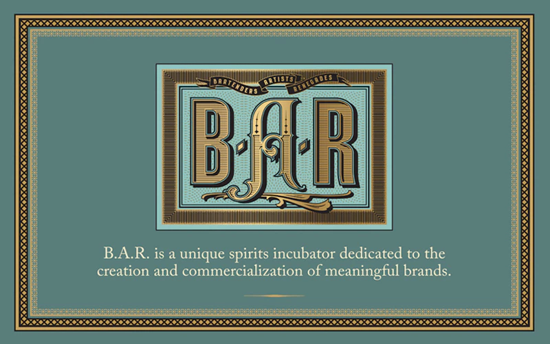 cropped image of Bar Brands website