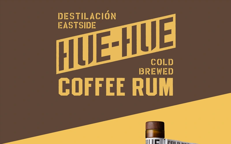 cropped image of Hue Hue Coffee Rum website