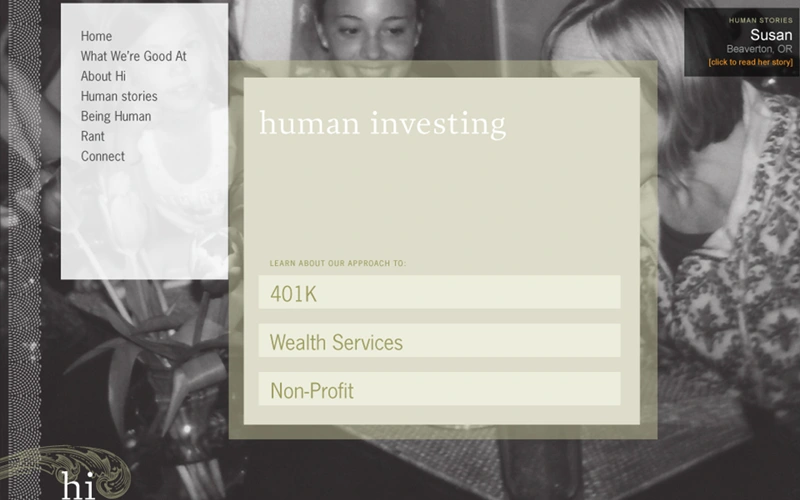 Human Investing website capture