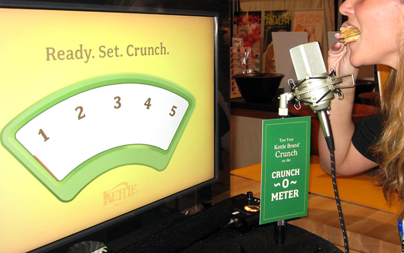 Kettle Foods Crunch-O-Meter in action