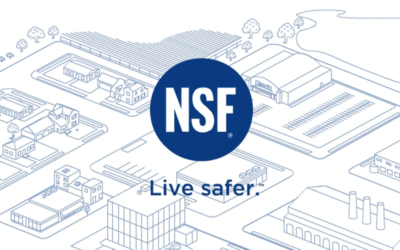 cropped image of NSF International website