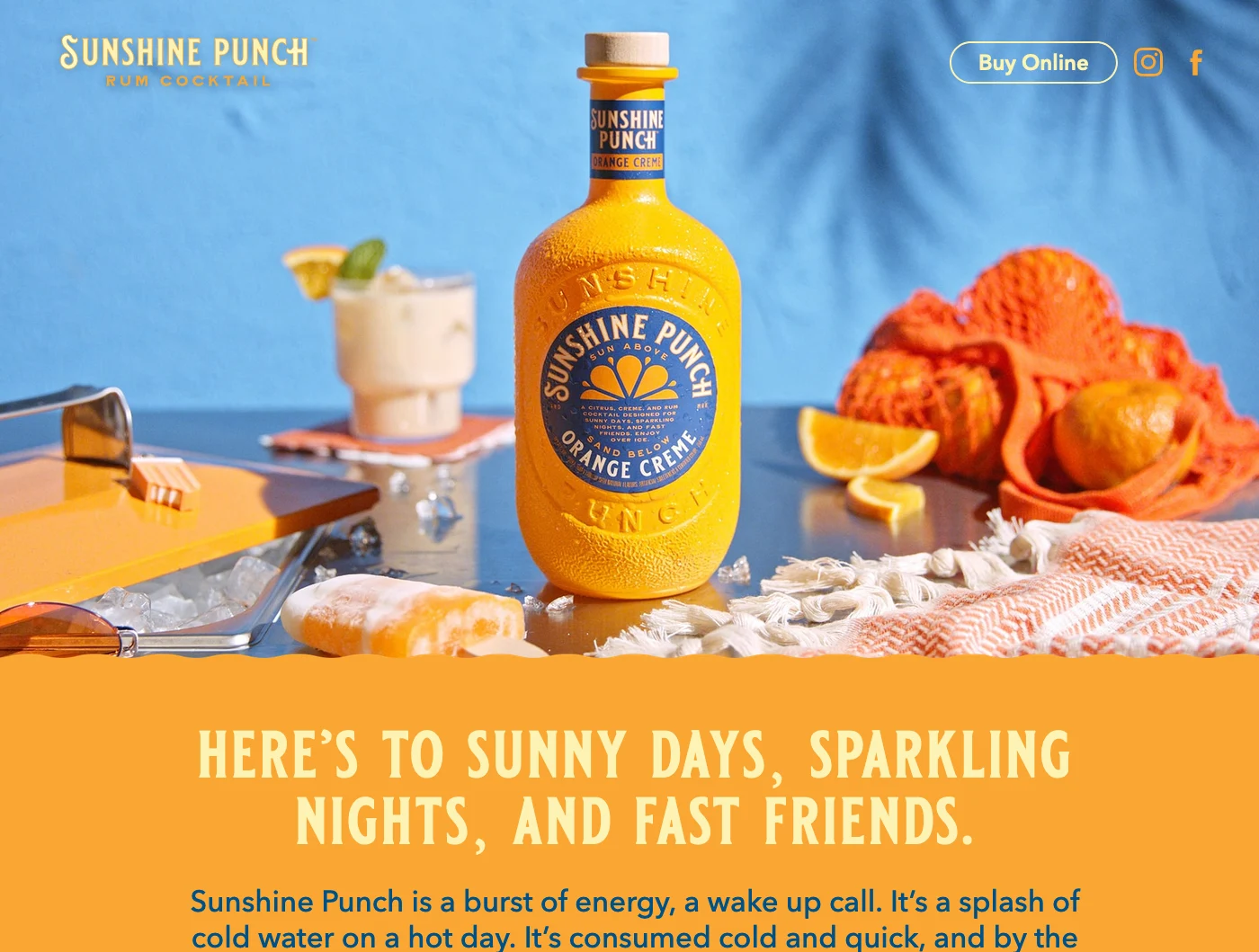 Sunshine Punch website screen capture